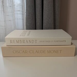 Linen Book Boxes Set with Ring Holder